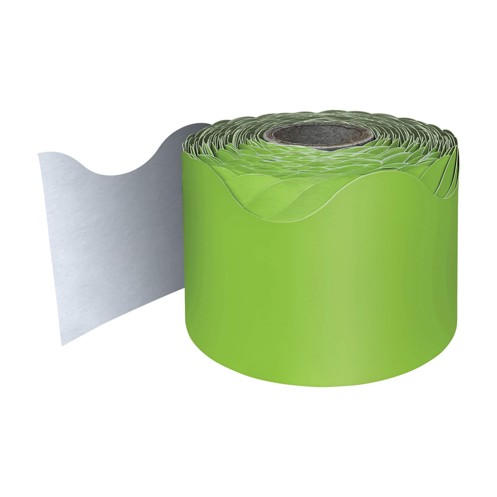 Carson Dellosa® Lime Rolled Scalloped Border, 195ft.